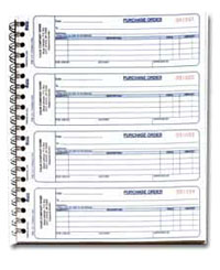 POB312 Purchase Order Book, Wire-O-Book - Carbonless