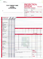 PSCC865 Protection System Work Order/Invoice - Detached Carbonless