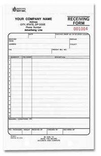 RFCC641 Receiving Form, Snap-A-Part - Carbonless