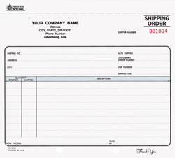SOCC629 Shipping Order, Snap-A-Part - Carbonless