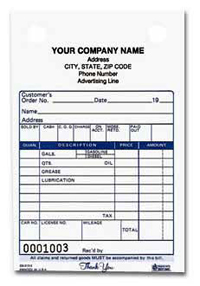 SS213 Service Station Register Form - Carbonless