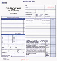 SWO643 Smog Check Work Order, California Compliant - Carbon, Snap-A-Part