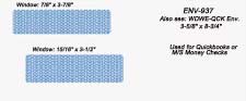 ENV937 Double Window Inside Tint Laser and Continuous Check Envelope