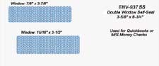 ENV937SS Double Window Inside Tint Laser and Continuous Check Self-Seal Envelope