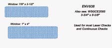 ENV938 Double Window Inside Tint Laser and Continuous Envelope