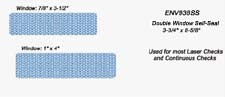 ENV938SS Double Window Inside Tint Laser and Continuous Self-Seal Envelope