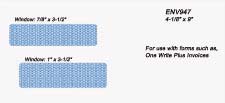 ENV947 Double Window INside Tint Laser and Continuous Envelope