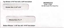 WDWEQCK Double Window Inside Tint Laser and Continuous Check Envelope