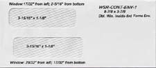 WSRCONTENV1 Double Window Inside Tint Laser and Continuous Forms Envelope