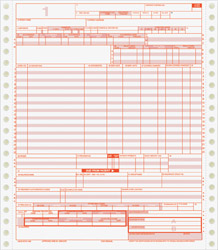 CCFUB921 Medical Claim UB92 HCFA -1450 Form - Continuous 1 Part