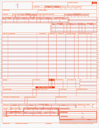 NLCFUB921 Medical Claim UB92 HCFA -1450 Form - Laser