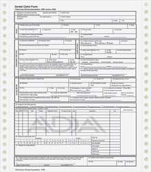 WADACCF12000 ADA 2000 Dental Claims Form - Continuous 1Part