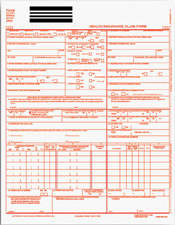 WHCFA1500CS90 Medical Claim HCFA-1500 Barcode Form - Laser