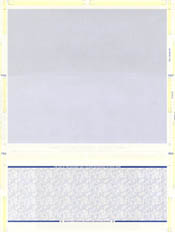 WLPSCSTKVBL Pressure Seal Mailer - C-Fold - Blue - 24lb VOID Laser Check Stock