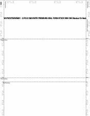 WLPSCSTKWHFMS1 Pressure Seal Mailer - C-Fold  - 28lb White Laser Form Stock