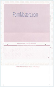 WLPSEZSTK14VBY Pressure Seal Mailer - EZ-Fold (Eccentric Uneven) - Burgundy - 28lb VOID Laser Check Stock