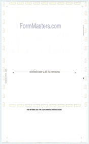 WLPSEZSTK14WHCK Pressure Seal Mailer - EZ-Fold (Eccentric Uneven) - White - 28lb VOID Laser Check Stock