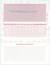 WLPSZP2MSTKVBY Pressure Seal Mailer - Z-Fold - Burgundy - 24lb VOID Laser Check Stock for Hewlett Packard Print-To-Mail