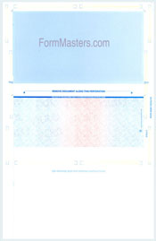 WLPSZSTK14BRB Pressure Seal Mailer - Z-Fold - Blue/Red/Blue - 28lb Prismatic Laser Check Stock