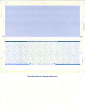 WLPSZSTKBGB28 Pressure Seal Mailer - Z-Fold  - Blue/Green/Blue Prismatic - 28lb VOID Laser Check Stock