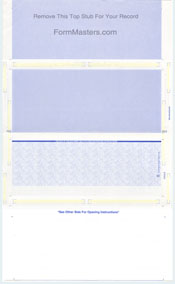 WLPSZXSTK14VBL Pressure Seal Mailer - Z-Fold - Blue - 24lb VOID Laser Check Stock with Xtra Voucher