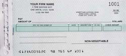 CCK1CS - CASH DISBURSEMENT ONE-WRITE CHECK