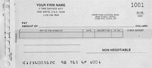 CK1SP - DISBURSEMENT ONE-WRITE CHECK