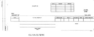 CKAPP20 DISBURSEMENT CHECK