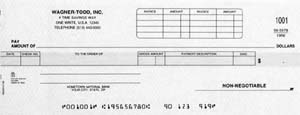 CKD47 - DISBURSEMENT ONE-WRITE CHECK