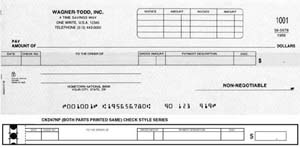 CKD47NP DISBURSEMENT ONE-WRITE CHECK