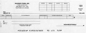 CKD47SP DISBURSEMENT ONE-WRITE CHECK