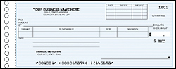 DEL115011 DISBURSEMENT ONE-WRITE CHECK