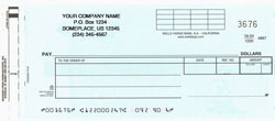 W7580 - DISBURSEMENT ONE-WRITE CHECK