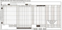 WCDPJ401NC COMB DISBURSEMENT-PAYROLL JOURNAL