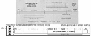 WCK18RINBP - COMBINATION ONE-WRITE CHECK