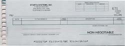 WCK1D - CASH DISBURSEMENT ONE-WRITE CHECK