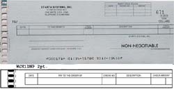 WCK1DNP CASH DISBURSEMENT ONE-WRITE CHECK