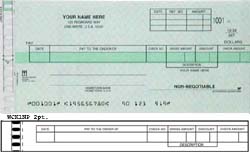 WCK1NP - CASH DISBURSEMENT ONE-WRITE CHECK