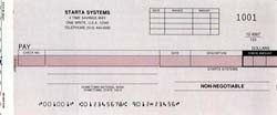 WCKD5DCS CASH DISBURSEMENT ONE-WRITE CHECK