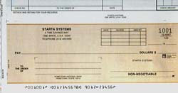 WCKD5TW TOP WRITE DISBURSEMENT ONE-WRITE CHECK