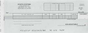 WCKD9 CASH DISBURSEMENT ONE-WRITE CHECK