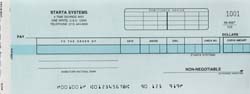 WCKD9CS CASH DISBURSEMENT ONE-WRITE CHECK