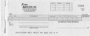 WCKPD15 COMB DISB-PAYROLL ONE-WRITE CHECK