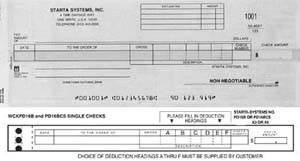 WCKPD16B COMB DISB-PAYROLL ONE-WRITE CHECK