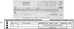 WCKPD18A5NBP COMB DISB-PAYROLL ONE-WRITE CHECK