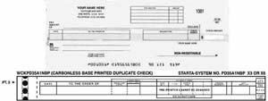 WCKPD35A1NBP COMB DISB-PAYROLL ONE-WRITE CHECK