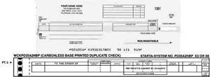 WCKPD35A2NBP COMB DISB-PAYROLL ONE-WRITE CHECK