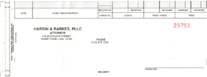 WCR3 RECEIPT