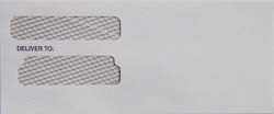 WDWEXCL DOUBLE WINDOW ENVELOPE