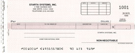 WFP170CCS ONE-WRITE DISBURSEMENT CHECK